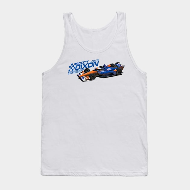 Scott Dixon 2022 (blue) Tank Top by Sway Bar Designs